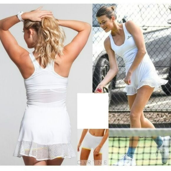 Nwt Rare Adidas Stella McCartney White Tennis Dress + Shorts S Small skirt